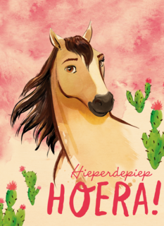 verjaardag kaart spirit hieperdepiep hoera