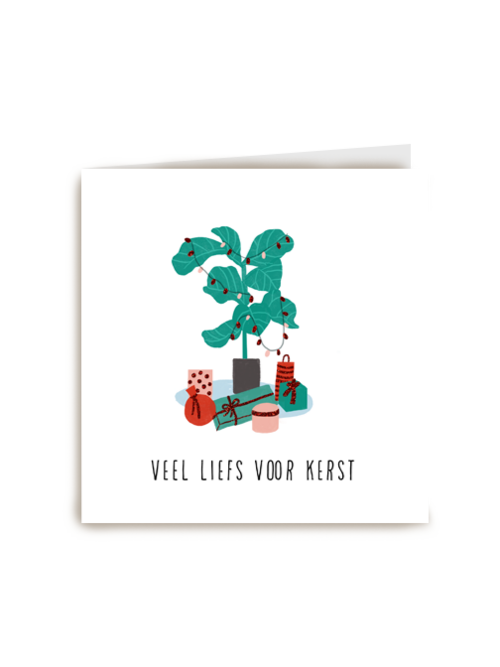 veel liefs voor kerst kerstkaart