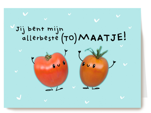 vriendschap kaart klassiek jij bent mijn allerbeste tomaatje