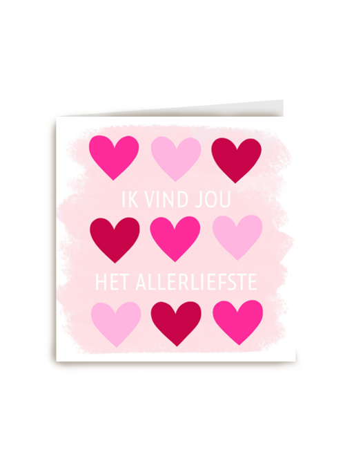 valentijnskaart klassiek ik vind jou het allerliefst
