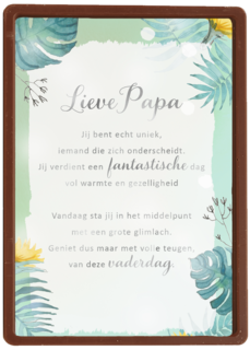 vaderdag kaart klassiek quote