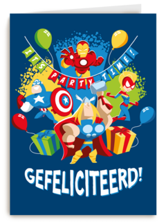 Avengers verjaardagskaart slinger