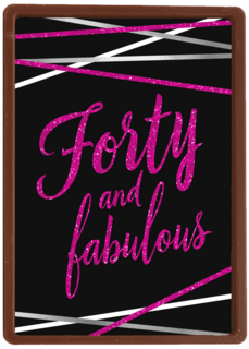 Verjaardagskaart leeftijden vrouw 40 and fabulous