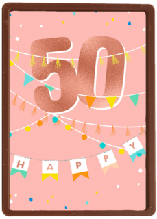 Verjaardagskaart happy 50