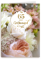 Huwelijkskaart 65 jaar getrouwd bloemen
