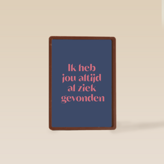 Heb jou altijd al ziek gevonden