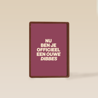 verjaardag kaart man ouwe dibbes