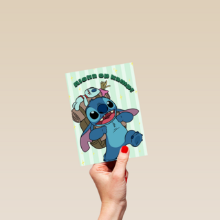 Stitch Aloha op kamp kaart