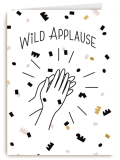 wild applause with confetti