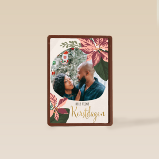 Kerstkaart fotokaart kerstster