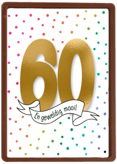 verjaardagskaart 60 en zo geweldig mooi