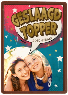 Geslaagd Topper Fotokaart