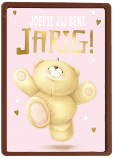 roze joepie jij bent jarig met FF beer