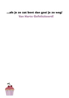 Verjaardagskaart vrouw grappig Uitknip visite corona