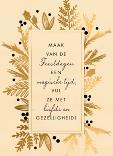 Kerstkaart stijlvol maak van de feestdagen een magische tijd