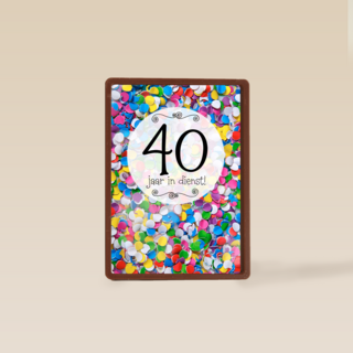 confetti 40 jaar in dienst