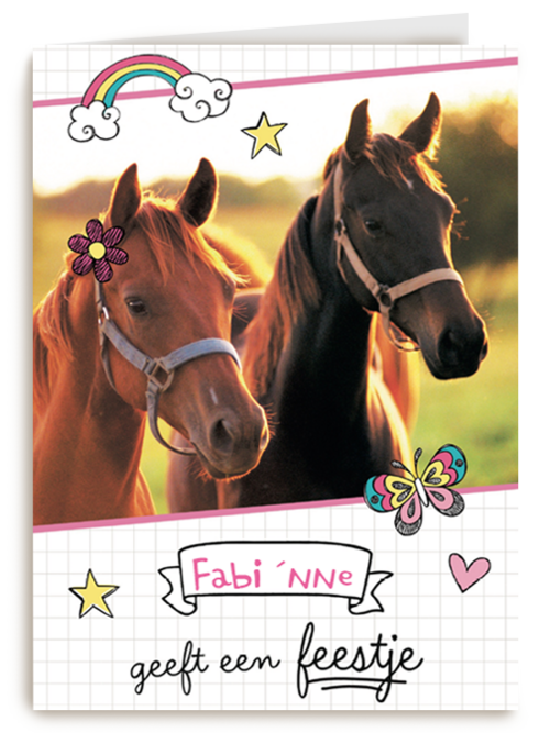 verjaardagsfeest meisje paarden zij geeft een feestje