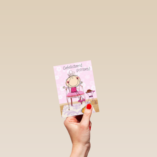 tekening prinses met kat