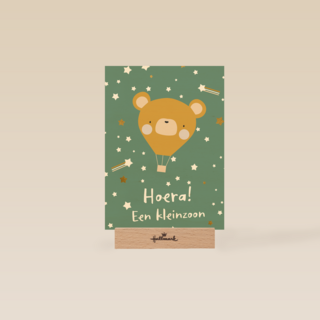 Hoera een kleinzoon beer ballon