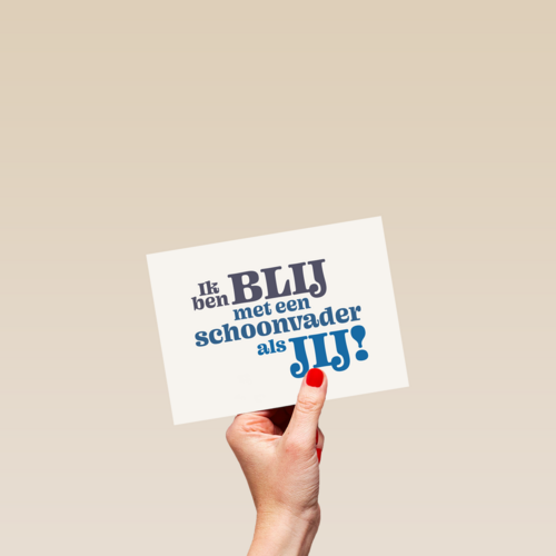 Blij met een schoonvader als jij