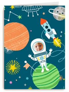 deze kleine astronaut is jarig