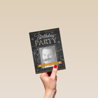 leuke kaart verjaardagsfeest uitnodiging