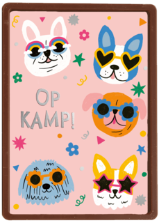 Op kamp hondjes