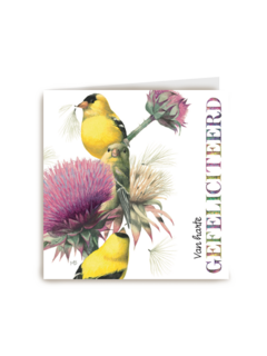 marjolein bastin van harte gefeliciteerd bloem vogel