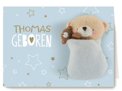 Een baby beertje geboren