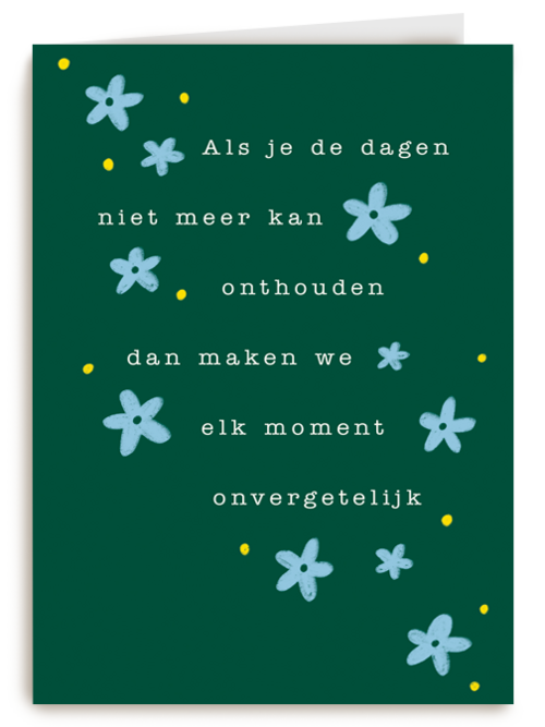 Elk moment onvergetelijk