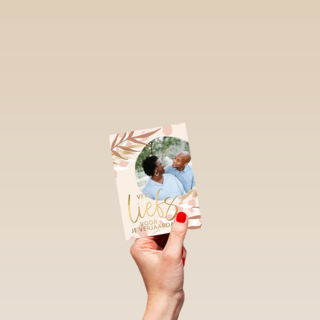 Verjaardagskaart veel liefs met foto