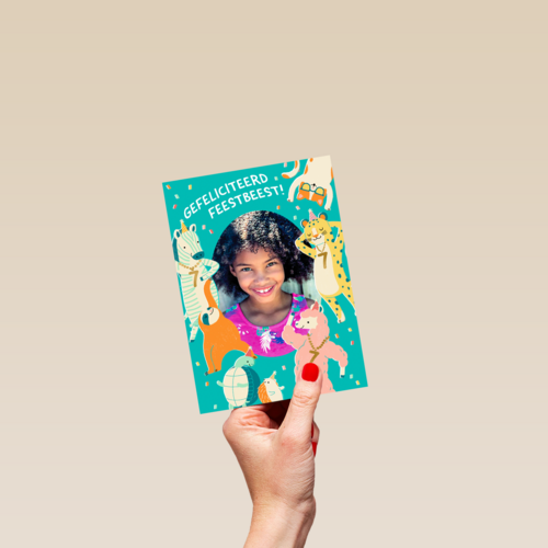 Gefeliciteerd Feestbeest 7 jaar
