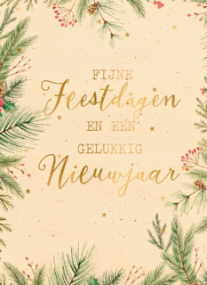 Kerstkaart klassiek Kersttakken