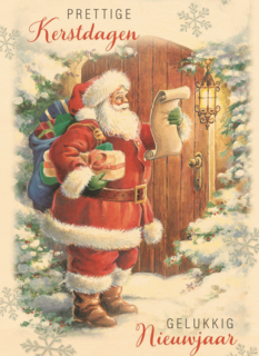 kerstkaart prettige kerstdagen en gelukkig nieuwjaar