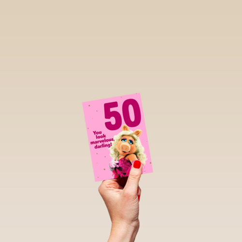 Miss piggy verjaardagskaart you look marvelous