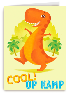 op kamp kaart dinosaurus