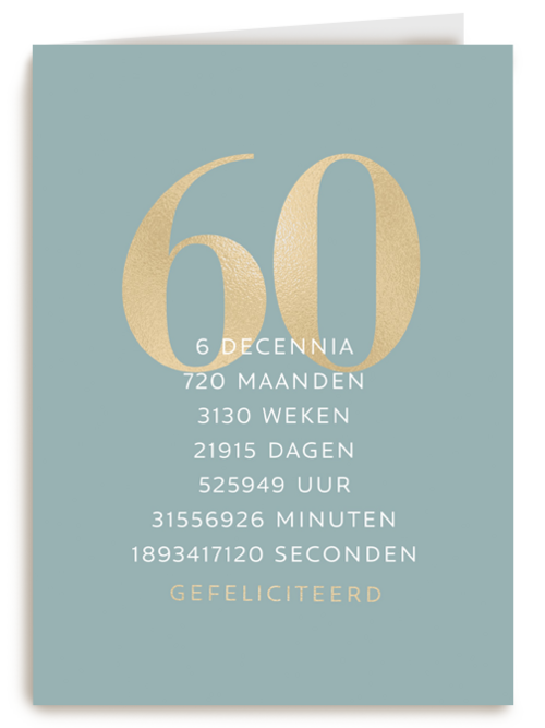 verjaardagskaart 60 6 decennia