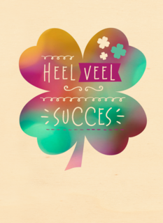 kleurrijk klavertje vier