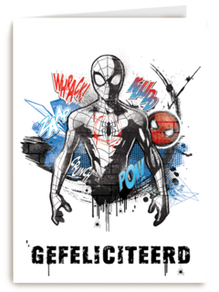 Spiderman felicitatiekaart