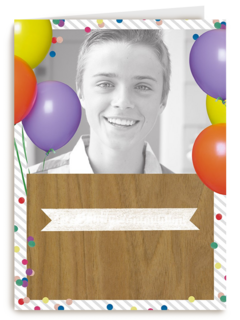 fotokaart gefeliciteerd met je verjaardag ballonnen