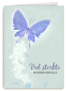 condoleancekaart wij bidden voor jullie