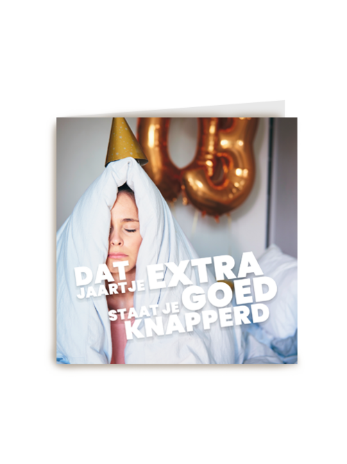 verjaardagskaart dat jaartje extra staat je goed