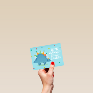 stegosaurus met feesthoudjes