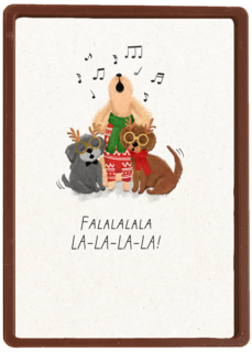 Kinderpostzegels Falalala hondenkoor