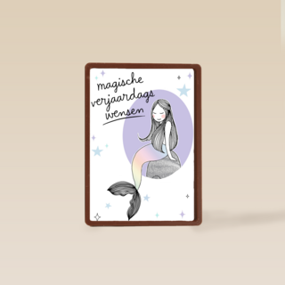 magische verjaardagswensen met een zeemeermin