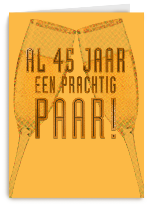 Al 45 jaar een prachtig paar