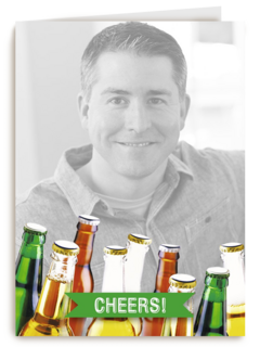 fotokaart cheers flesjes bier