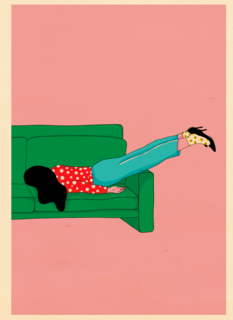 Uitgeput na een stressvolle dag