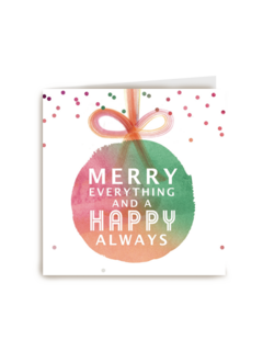kerstkaart merry everything and a happy always