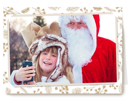 kerstman fotokaart